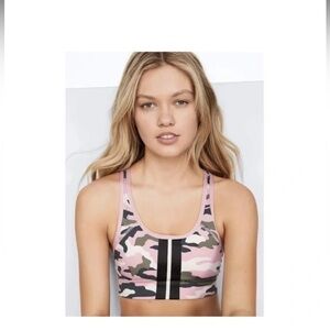 PINK Victoria's Secret Pink Camo Sports Bra